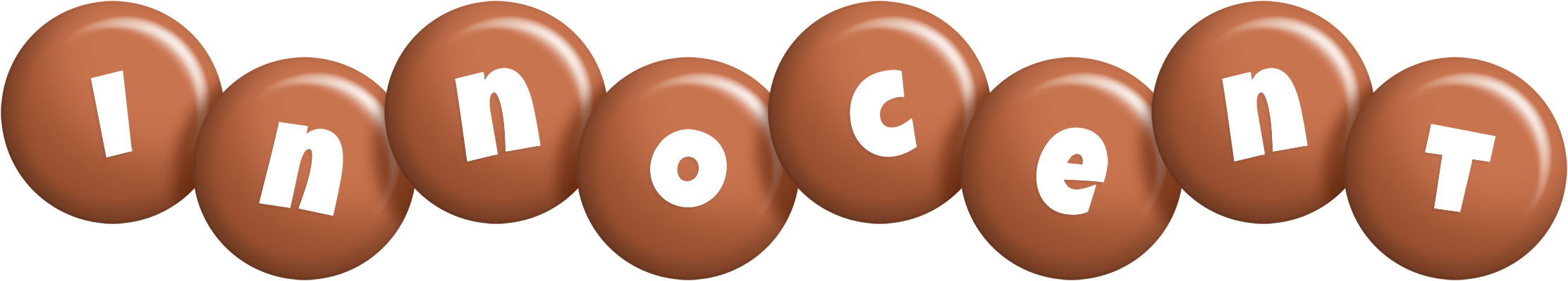 Innocent candy-brown logo