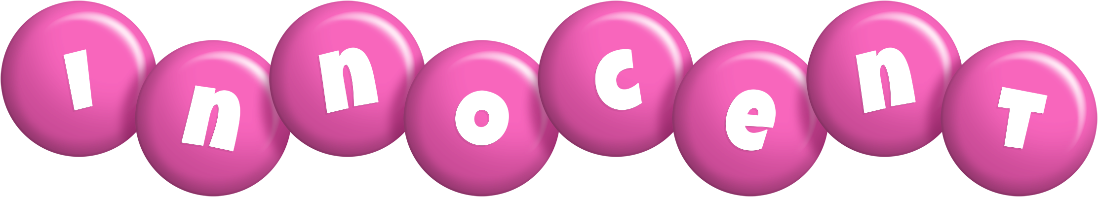 Innocent candy-pink logo