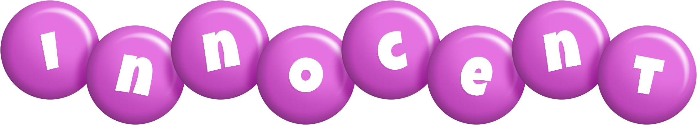 Innocent candy-purple logo