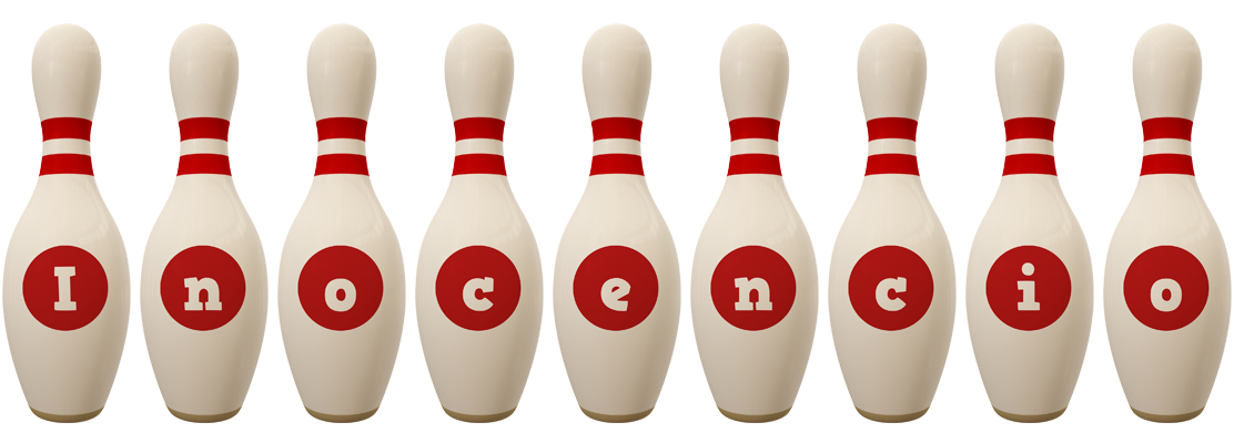 Inocencio bowling-pin logo