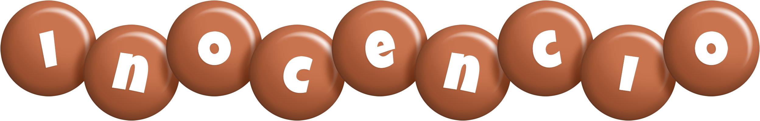 Inocencio candy-brown logo