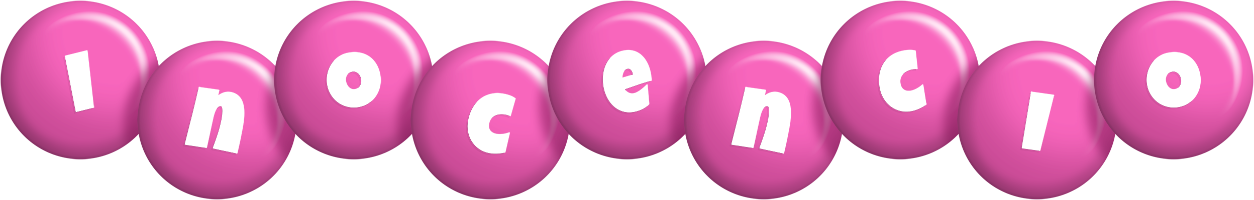 Inocencio candy-pink logo