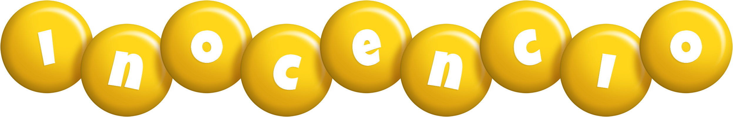 Inocencio candy-yellow logo