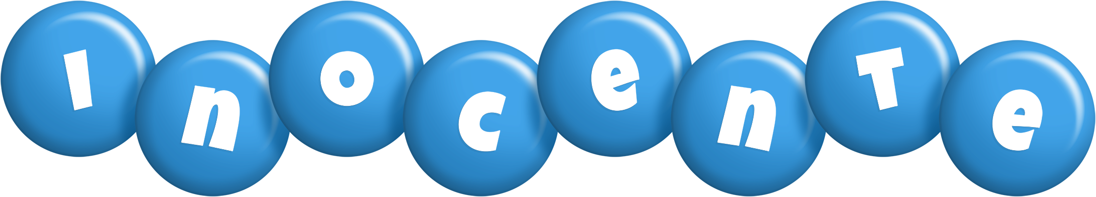 Inocente candy-blue logo