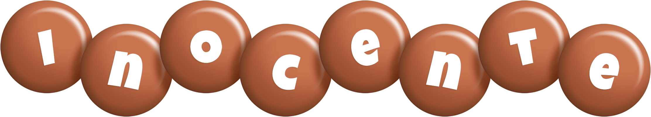 Inocente candy-brown logo