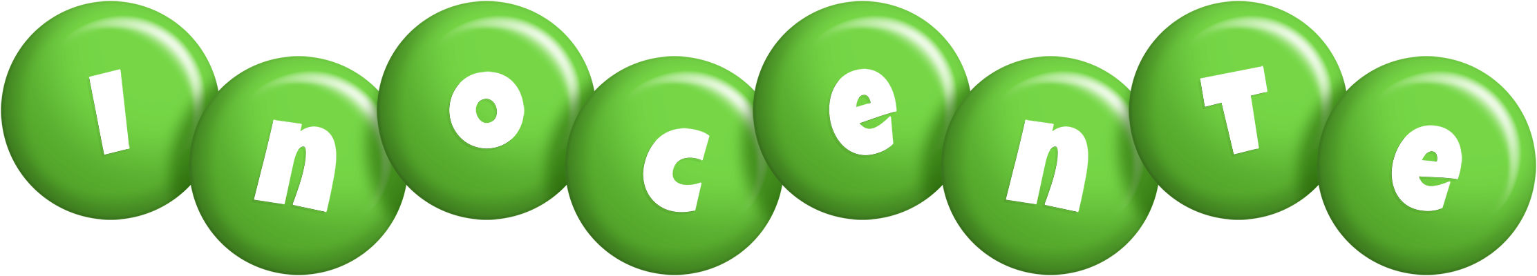 Inocente candy-green logo