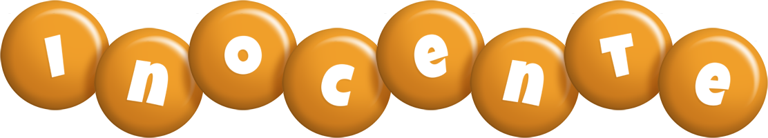 Inocente candy-orange logo