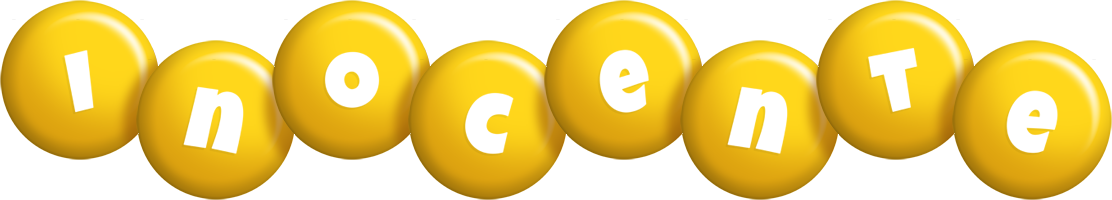 Inocente candy-yellow logo