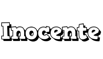 Inocente snowing logo