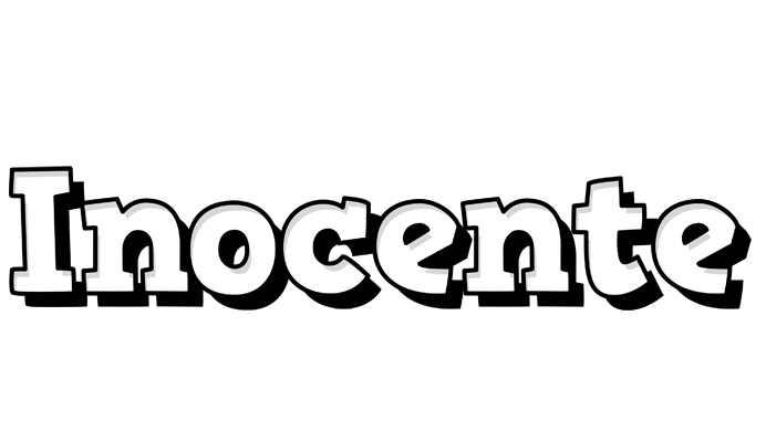 Inocente snowing logo