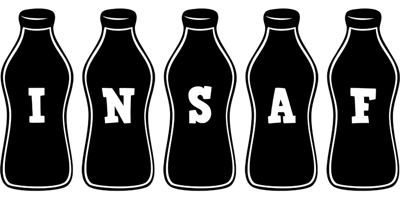 Insaf bottle logo