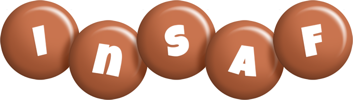 Insaf candy-brown logo