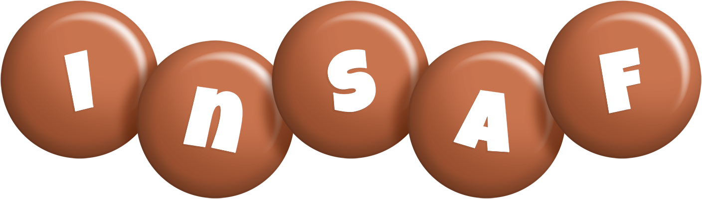 Insaf candy-brown logo