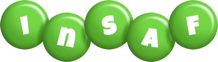 Insaf candy-green logo