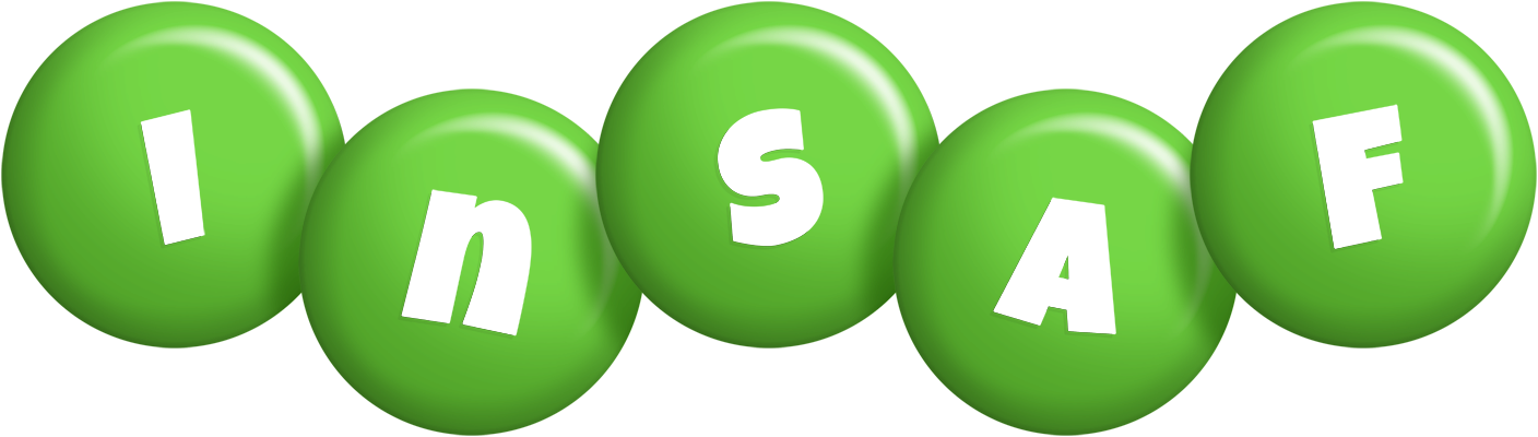 Insaf candy-green logo
