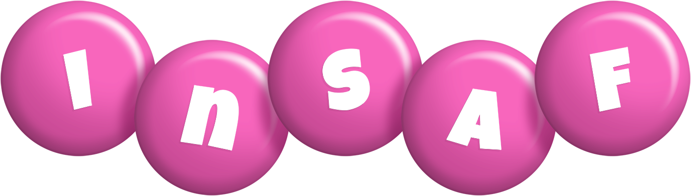 Insaf candy-pink logo