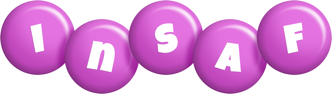 Insaf candy-purple logo