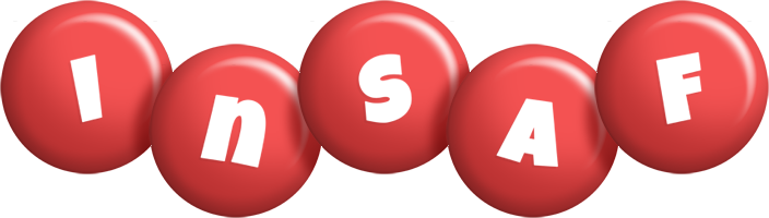 Insaf candy-red logo