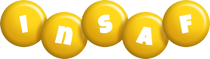 Insaf candy-yellow logo