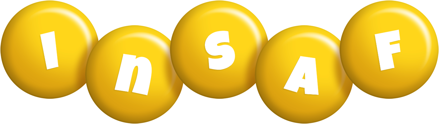 Insaf candy-yellow logo