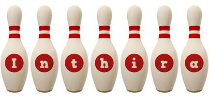 Inthira bowling-pin logo