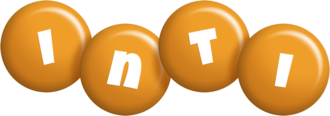 Inti candy-orange logo