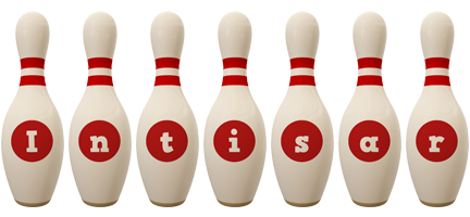 Intisar bowling-pin logo