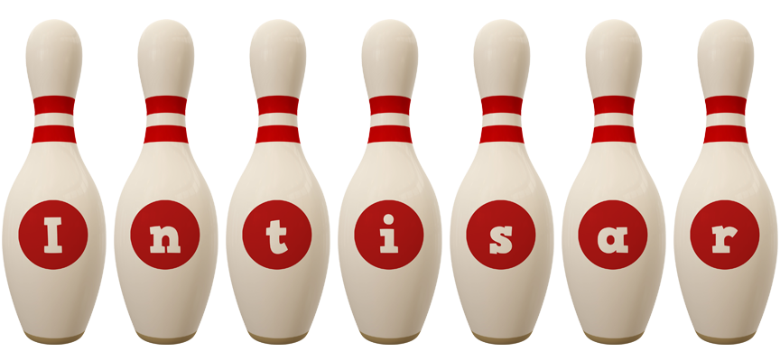 Intisar bowling-pin logo