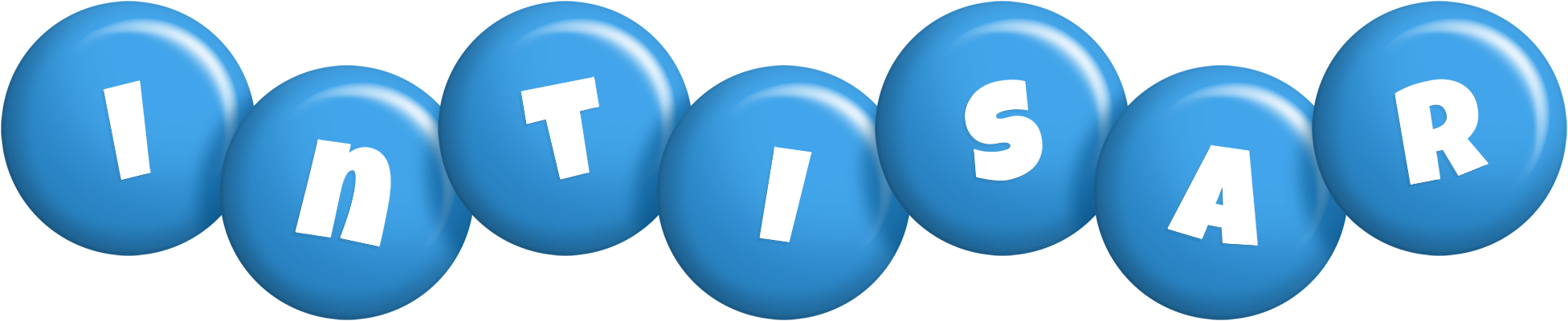 Intisar candy-blue logo