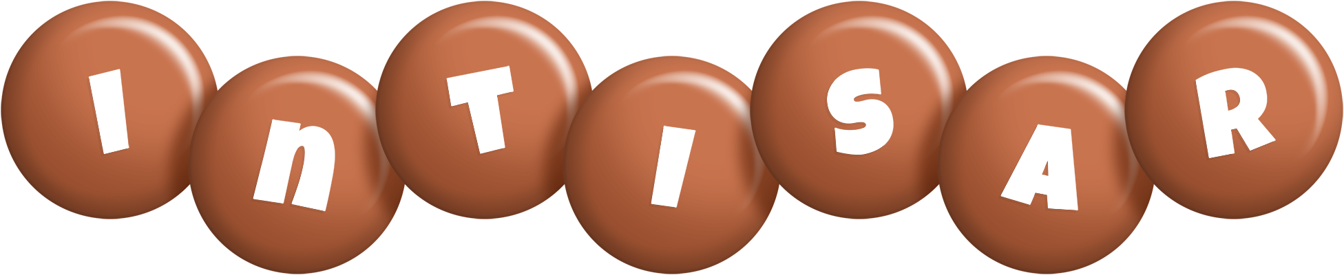 Intisar candy-brown logo