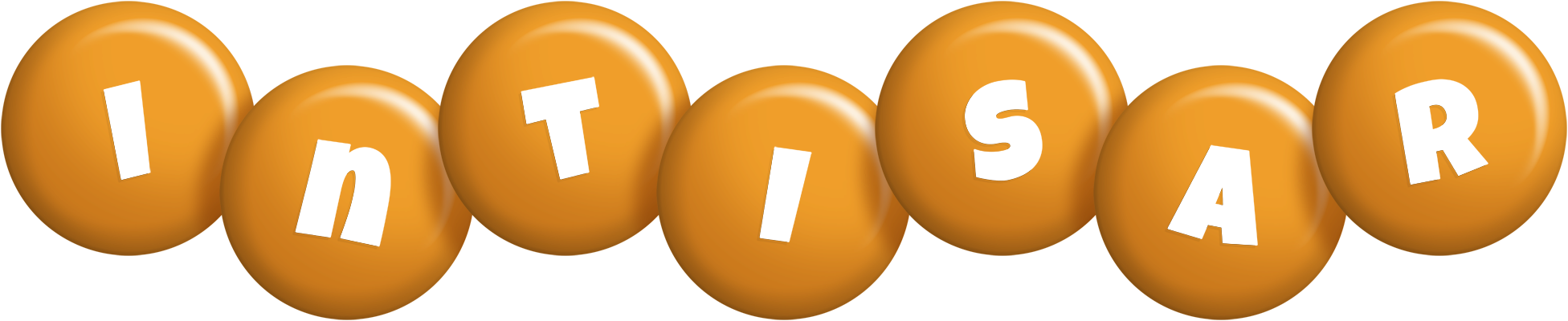 Intisar candy-orange logo