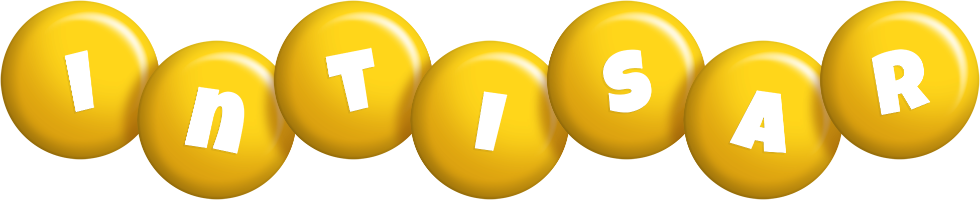 Intisar candy-yellow logo