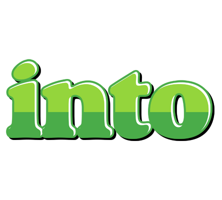 Into apple logo