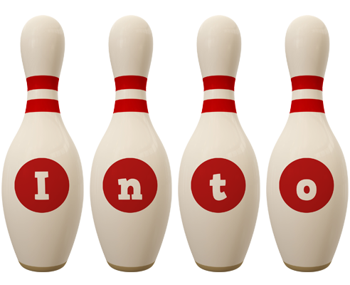Into bowling-pin logo