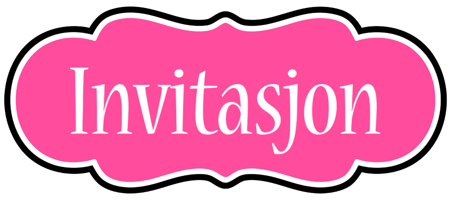 INVITASJON logo effect. Colorful text effects in various flavors. Customize your own text here: https://www.textgiraffe.com/logos/invitation/