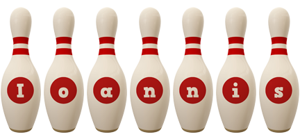 Ioannis bowling-pin logo