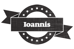 Ioannis grunge logo