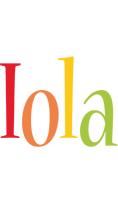 Iola birthday logo