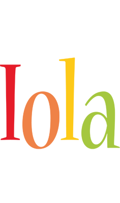 Iola birthday logo