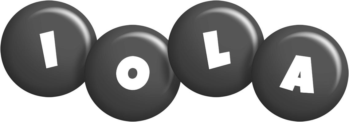 Iola candy-black logo