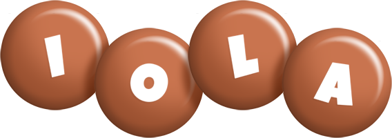 Iola candy-brown logo