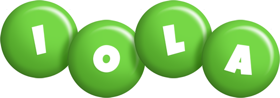 Iola candy-green logo