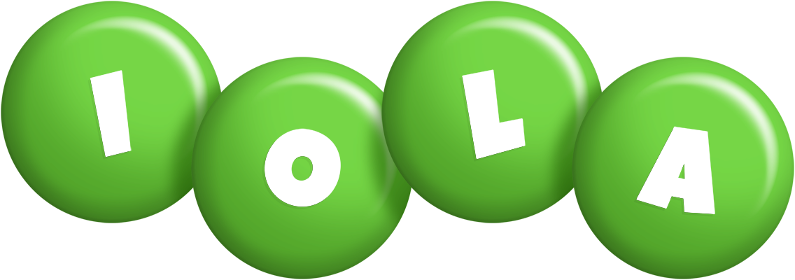 Iola candy-green logo