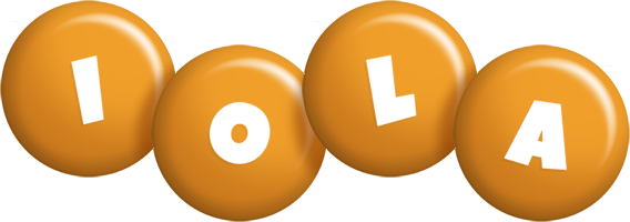 Iola candy-orange logo