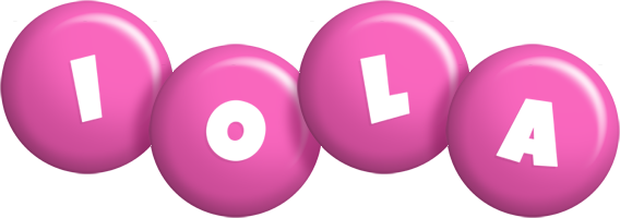 Iola candy-pink logo