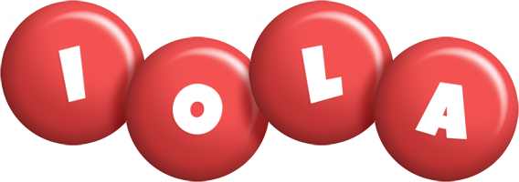 Iola candy-red logo