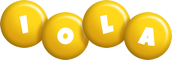 Iola candy-yellow logo