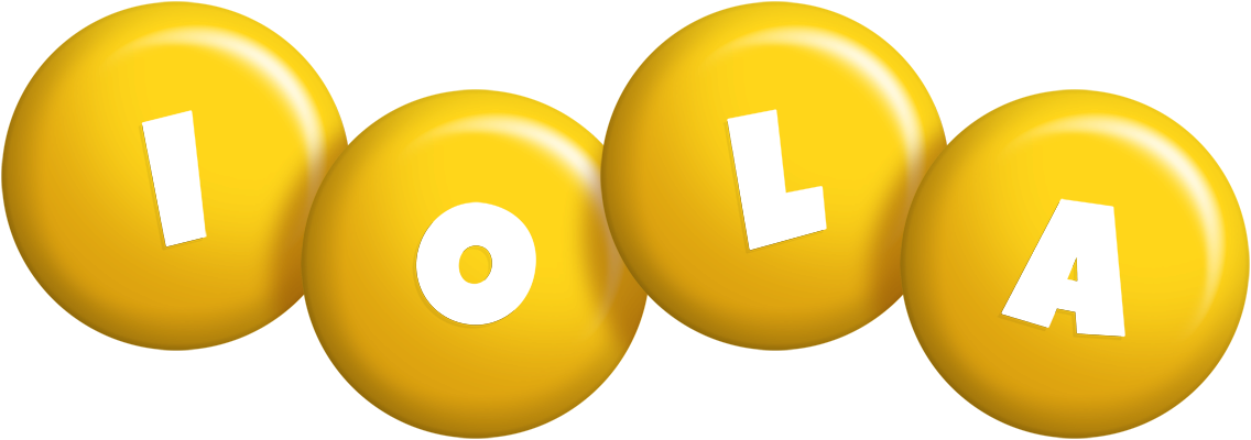 Iola candy-yellow logo