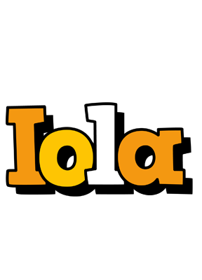 Iola cartoon logo