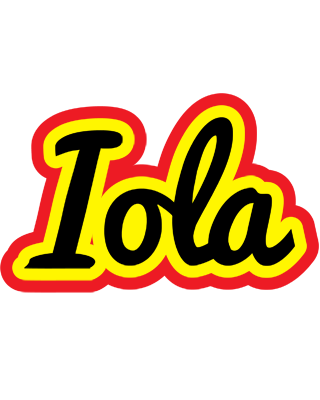 Iola flaming logo